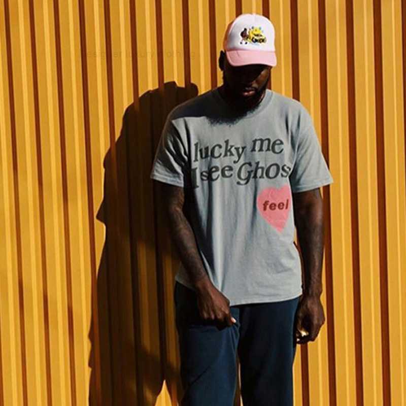 2023 Mens T Shirt Designer "Lucky Me I See Ghosts" Cotton Crew Neck Print Quick Dry Anti-Wrinkle Men Spring Summer High Loose Trend Short Sleeves, Not for sale
2023 Mens T Shirt Designer "Lucky Me I See Ghosts" Cotton Crew Neck Print Quick Dry Anti-Wrinkle Men Spring Summer High Loose Trend Short Sleeves, Not for sale