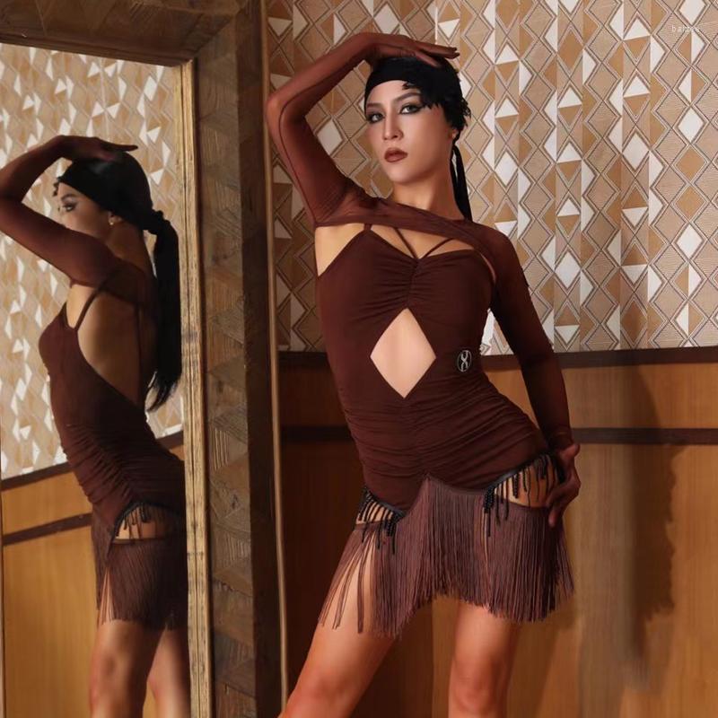 Stage Wear High-End Latin Dance Dress For Women Fringed Waistcoat And Sexy Sleeved Practice Competition Dresses, Jx173 black top
Stage Wear High-End Latin Dance Dress For Women Fringed Waistcoat And Sexy Sleeved Practice Competition Dresses, Jx173 black top