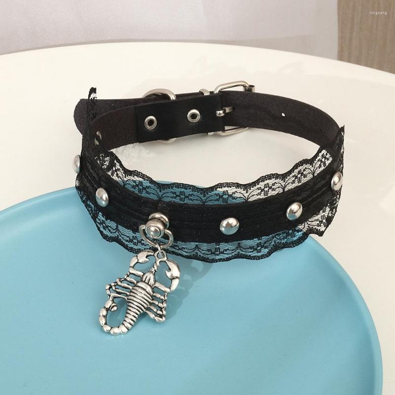 Choker Exaggerated Punk Scorpion Pendant Necklace Gothic Black PU Leather Geometric Rivet Lace Women Sexy Jewelry
Choker Exaggerated Punk Scorpion Pendant Necklace Gothic Black PU Leather Geometric Rivet Lace Women Sexy Jewelry