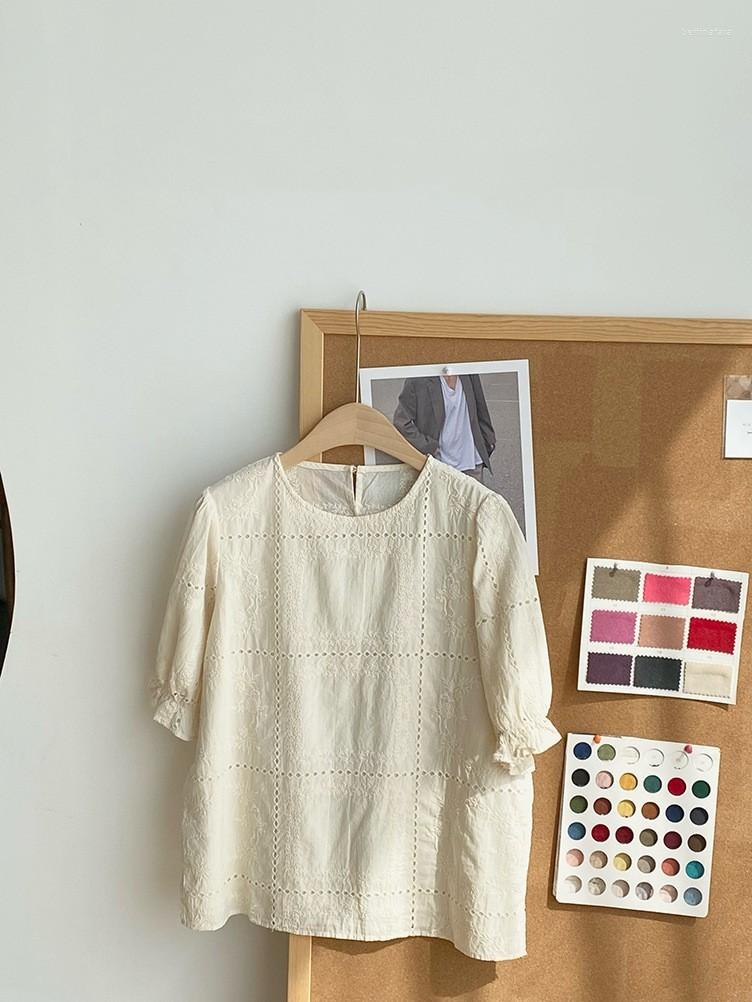 Women's Blouses Prairie Style Cotton Embroideried Blouse Women 2023 Summer Female Round Neck Hollow Out Soft Casual Shirt Tops Beige, Apricot
Women's Blouses Prairie Style Cotton Embroideried Blouse Women 2023 Summer Female Round Neck Hollow Out Soft Casual Shirt Tops Beige, Apricot