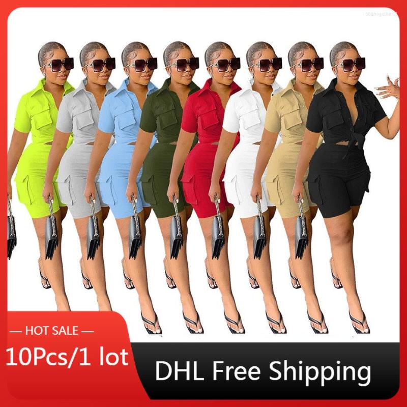 Women's Tracksuits 10sets Bulk Items Wholesale Lots Summer Blouses Shorts 2 Piece Set Women Pocket Solid Tied Single Breasted Short Sleeve, Gray
Women's Tracksuits 10sets Bulk Items Wholesale Lots Summer Blouses Shorts 2 Piece Set Women Pocket Solid Tied Single Breasted Short Sleeve, Gray