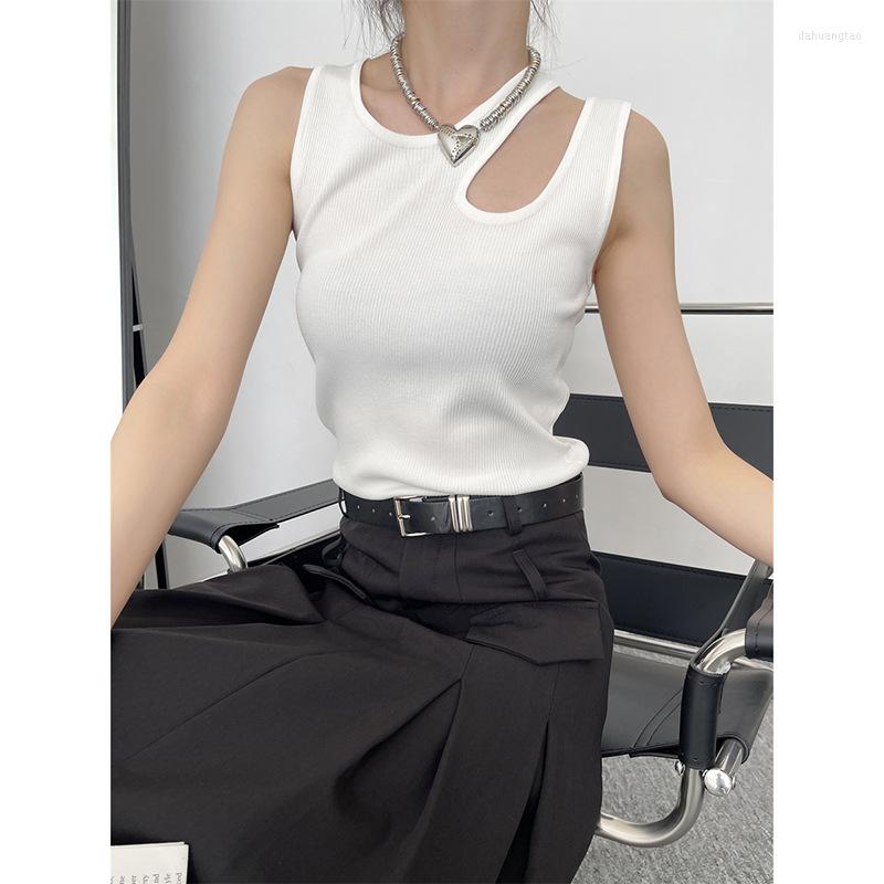 Women's Tanks Summer Sleeveless Design Sense Careful Machine Chic Vest Women's Casual Solid Color European And American Tops, Black
Women's Tanks Summer Sleeveless Design Sense Careful Machine Chic Vest Women's Casual Solid Color European And American Tops, Black