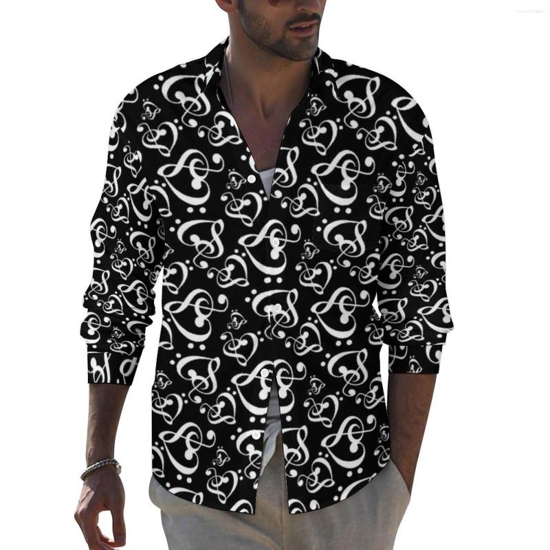 Men' Casual Shirts Black And White Heart Shirt Autumn Music Symbol Print Men Fashion Blouses Long Sleeve Street Top Big Size 3XL 4XL, Style-15
Men' Casual Shirts Black And White Heart Shirt Autumn Music Symbol Print Men Fashion Blouses Long Sleeve Street Top Big Size 3XL 4XL, Style-15