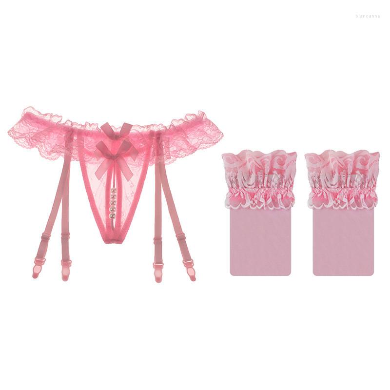 Garters Lace Transparent Underwear Women's Sexy Bow Floral Panties Belt For Thigh High Stockings Female Erotic Lingerie, Pink no stockings
Garters Lace Transparent Underwear Women's Sexy Bow Floral Panties Belt For Thigh High Stockings Female Erotic Lingerie, Pink no stockings