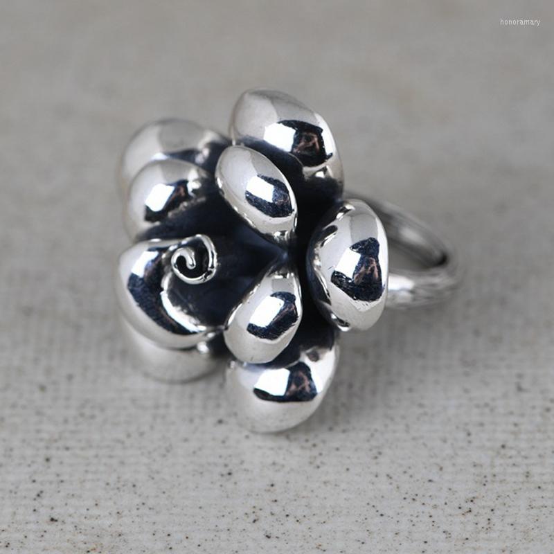 Cluster Rings FNJ 925 Silver Peony Flower Ring For Women Jewelry Original Pure S925 Sterling
Cluster Rings FNJ 925 Silver Peony Flower Ring For Women Jewelry Original Pure S925 Sterling