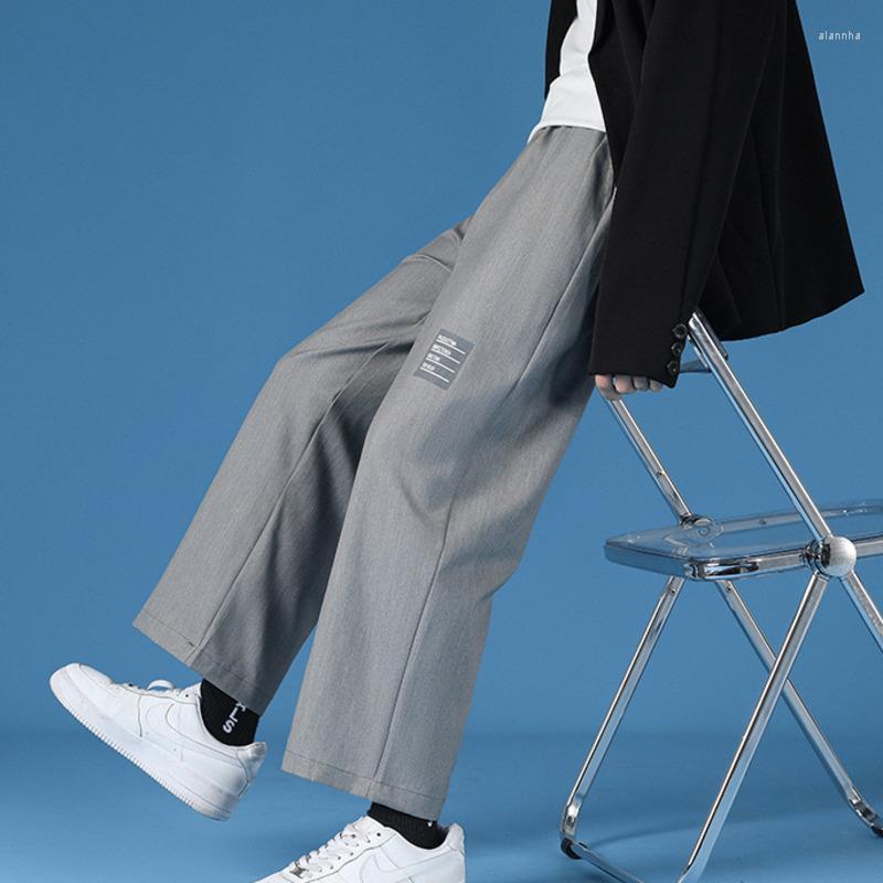 Men' Pants #5002 Grey Black Pantalon Homme Spring Autumn Korean Streetwear Casual Loose Wide Leg Joggers Straight Track Suit, Light gray
Men' Pants #5002 Grey Black Pantalon Homme Spring Autumn Korean Streetwear Casual Loose Wide Leg Joggers Straight Track Suit, Light gray