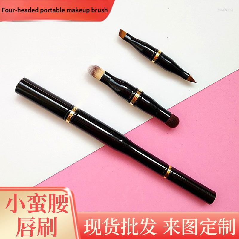 Makeup Brushes Small Waist Four-headed Portable Brush Lip Concealer Eyebrow Eye Shadow Detachable 16cm
Makeup Brushes Small Waist Four-headed Portable Brush Lip Concealer Eyebrow Eye Shadow Detachable 16cm