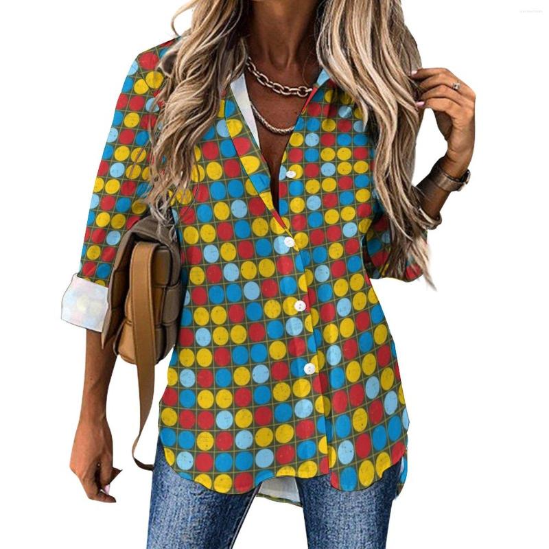 Women' Blouses Retro 70S Disco Blouse Colorful Dots Print Funny Graphic Casual Womens Basic Shirt Autumn Long Sleeve Oversized Tops, Style-20
Women' Blouses Retro 70S Disco Blouse Colorful Dots Print Funny Graphic Casual Womens Basic Shirt Autumn Long Sleeve Oversized Tops, Style-20