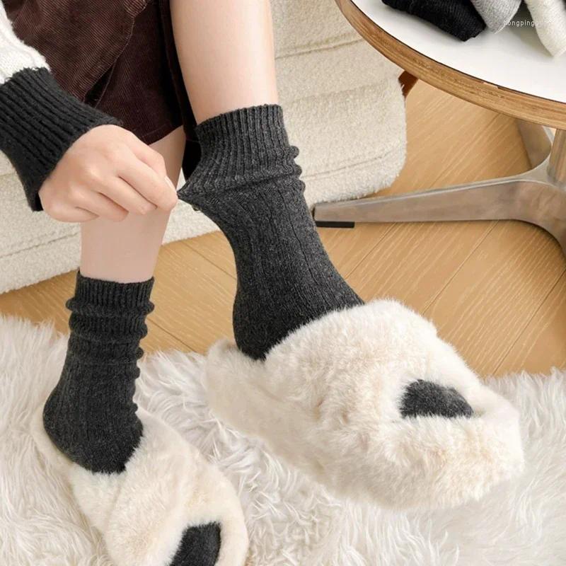 Winter Cashmere Wool Crew Socks For Men/Women Haruku Style, Long Thermal Streetwear