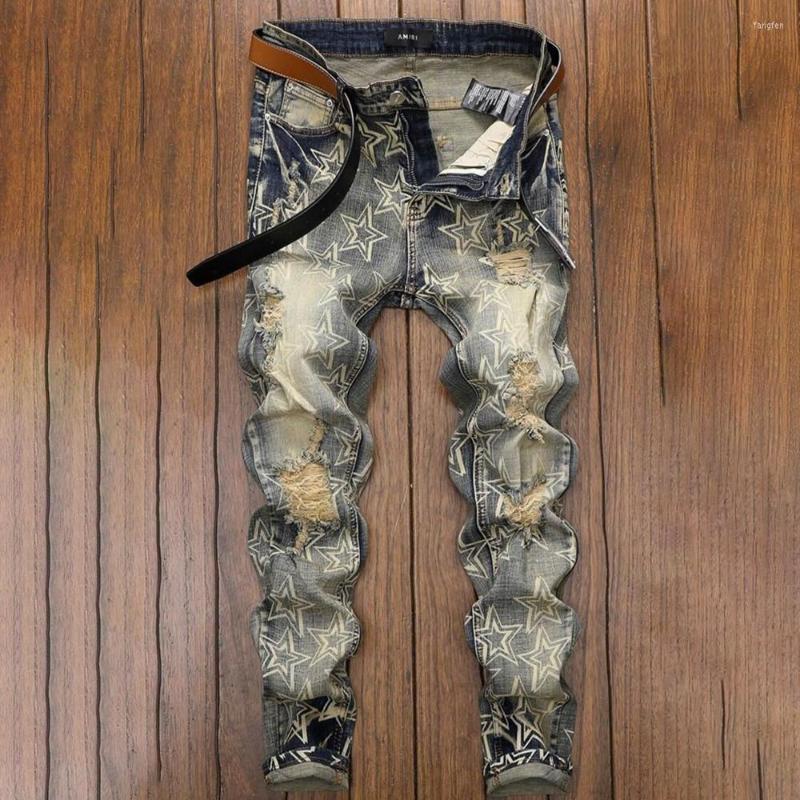 Men's Jeans Gradient Ripped Male Casual Trend Slim Fit Stretch High Street Star Denim Trousers Biker Straight Design, Retro yellow
Men's Jeans Gradient Ripped Male Casual Trend Slim Fit Stretch High Street Star Denim Trousers Biker Straight Design, Retro yellow