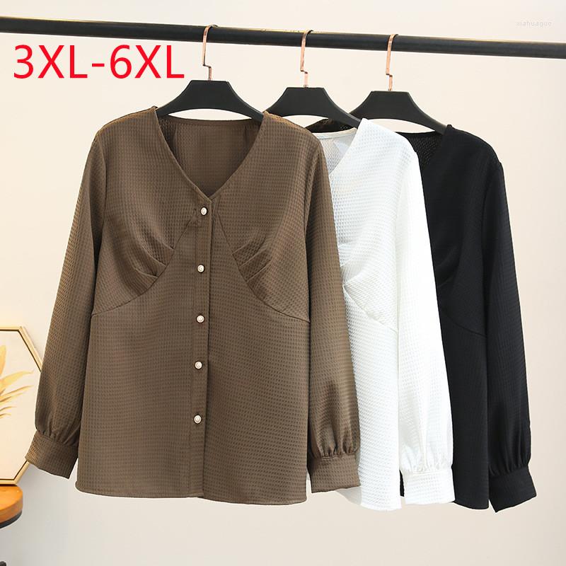 Women's Blouses 2023 Ladies Spring Summer Plus Size Tops For Women Large Long Sleeve V-neck Black Shirt 3XL 4XL 5XL, Khaki
Women's Blouses 2023 Ladies Spring Summer Plus Size Tops For Women Large Long Sleeve V-neck Black Shirt 3XL 4XL 5XL, Khaki