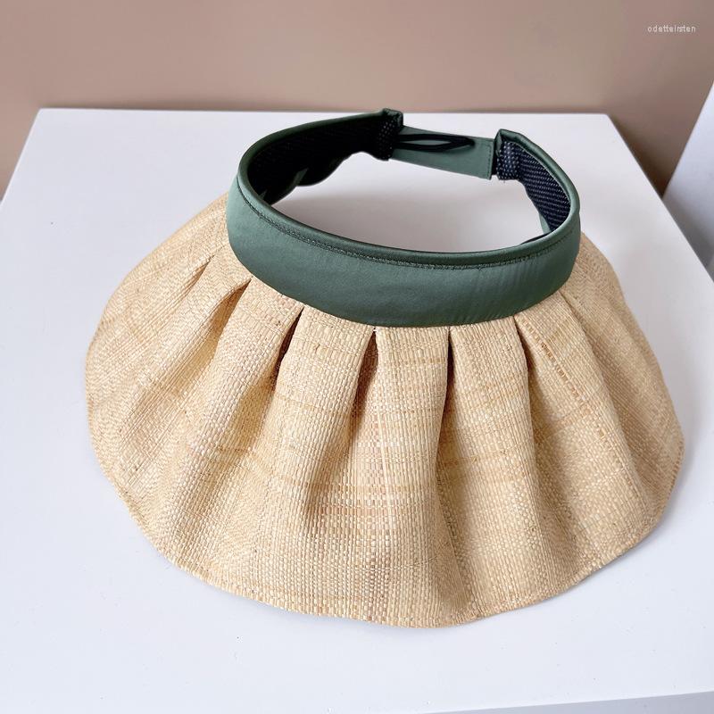 Wide Brim Hats High-quality Lafite Shell Hat Women's Summer Sunscreen Empty Top Imitation Sun UV Lined Straw Outdoor Holiday Visor, Green
Wide Brim Hats High-quality Lafite Shell Hat Women's Summer Sunscreen Empty Top Imitation Sun UV Lined Straw Outdoor Holiday Visor, Green