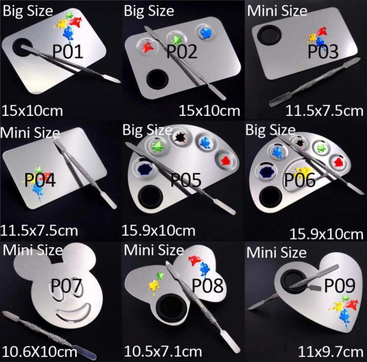 Stainless Steel Paint Palette color Tray Mixing Rod Spatula Set For Nail Art paint Supply School Supplies Watercolor Oil Painting 8147146
Stainless Steel Paint Palette color Tray Mixing Rod Spatula Set For Nail Art paint Supply School Supplies Watercolor Oil Painting 8147146