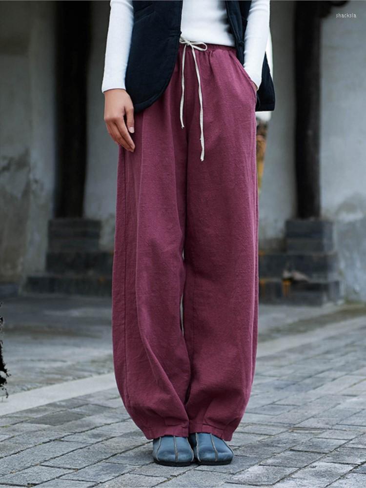 Women's Pants Women Cotton And Linen 2023 Spring Summer Casual Simple Trousers Ladies Retro Drawstring Slim-type, Figure 4
Women's Pants Women Cotton And Linen 2023 Spring Summer Casual Simple Trousers Ladies Retro Drawstring Slim-type, Figure 4