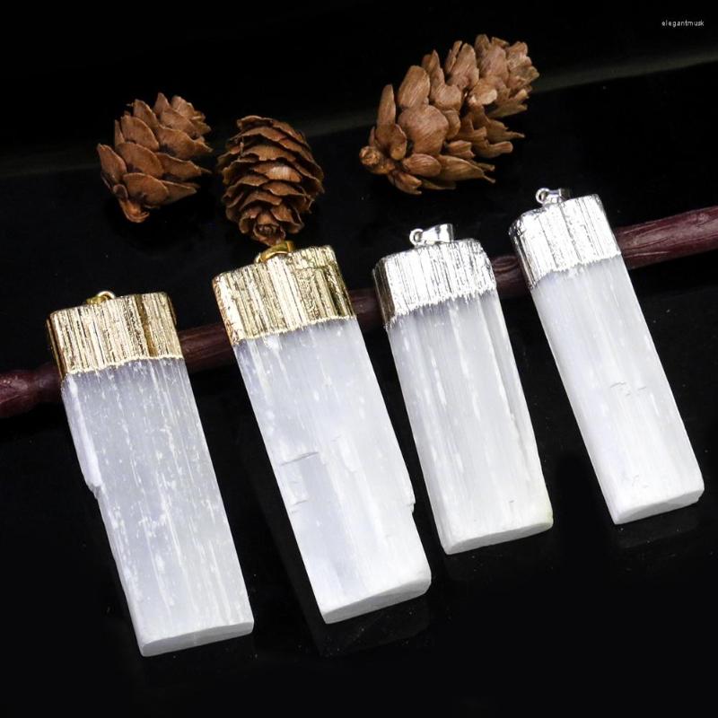 Pendant Necklaces 2pcs Orgonite Natural Gypsum Quartz Stone Raw Rectangle Nacklace DIY Making Chakra Yoga Meditation Jewelry Accessory
Pendant Necklaces 2pcs Orgonite Natural Gypsum Quartz Stone Raw Rectangle Nacklace DIY Making Chakra Yoga Meditation Jewelry Accessory