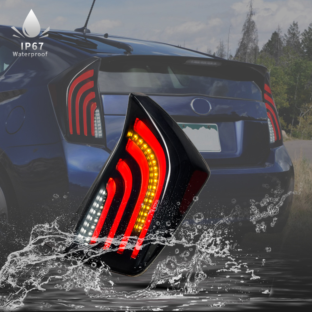 LED Rear Reverse Taillights For Toyota PRIUS 20 10-20 15 Modified Brake Signal Lamp Car Taillights Accessories