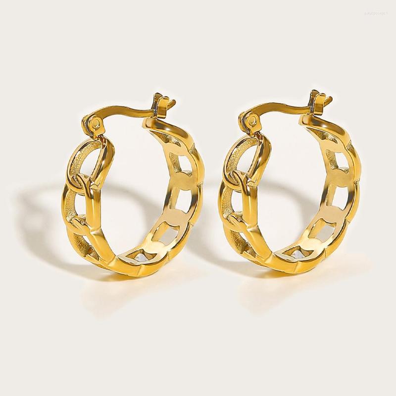 Hoop Earrings YACHAN Statement Stainless Steel Chain Jewelry For Women Trendy Metal Texture 18 K Gold Plated Earring Accessories
Hoop Earrings YACHAN Statement Stainless Steel Chain Jewelry For Women Trendy Metal Texture 18 K Gold Plated Earring Accessories