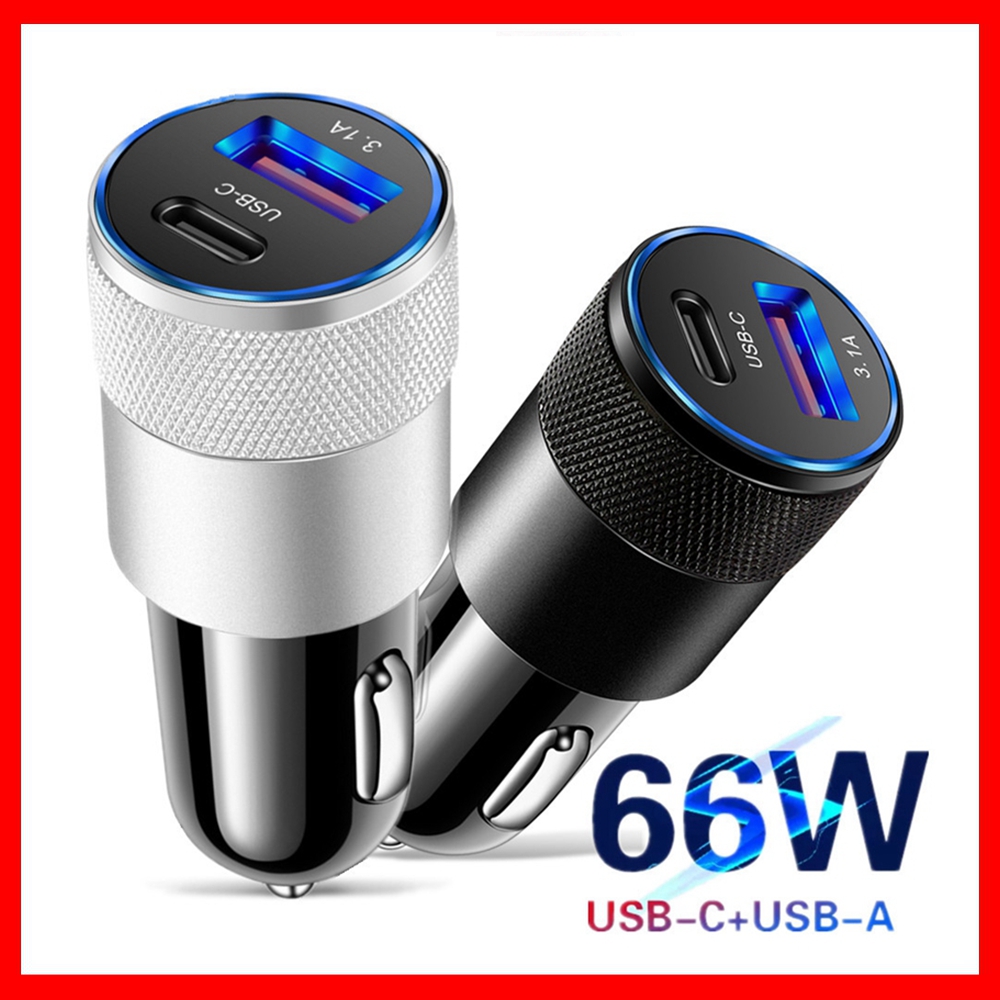 66W USB C Car Charger Quick Charge 3.0 Type C PD Fast Charging Phone Adapter For iPhone 13 12 11 Pro Max Xiaomi Huawei Samsung Car-Charge Car-Charger Car Charging Quick, Same as the photo 
66W USB C Car Charger Quick Charge 3.0 Type C PD Fast Charging Phone Adapter For iPhone 13 12 11 Pro Max Xiaomi Huawei Samsung Car-Charge Car-Charger Car Charging Quick, Same as the photo