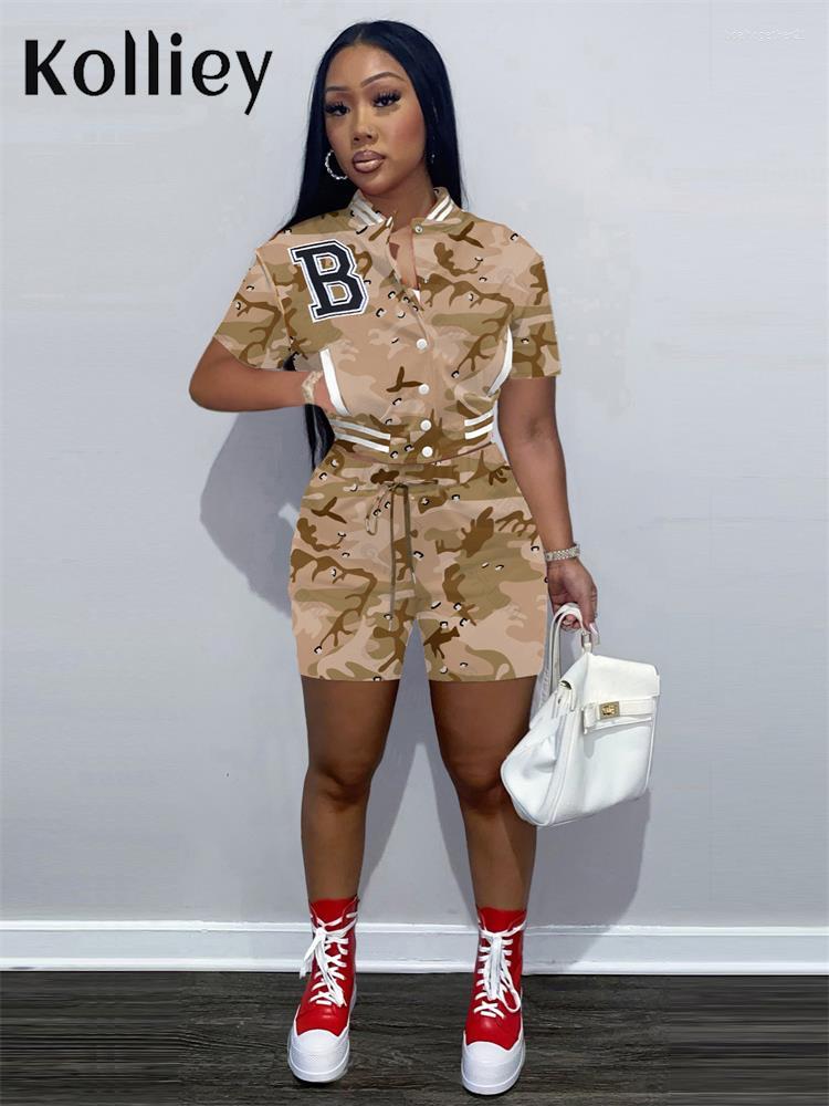 Women' Tracksuits Kolliey Summer Street Camouflage Print 2 Two Piece Sets Womens Outifits O Neck Short Sleeve Buttons Jacket Skinny Shorts, Camo1
Women' Tracksuits Kolliey Summer Street Camouflage Print 2 Two Piece Sets Womens Outifits O Neck Short Sleeve Buttons Jacket Skinny Shorts, Camo1