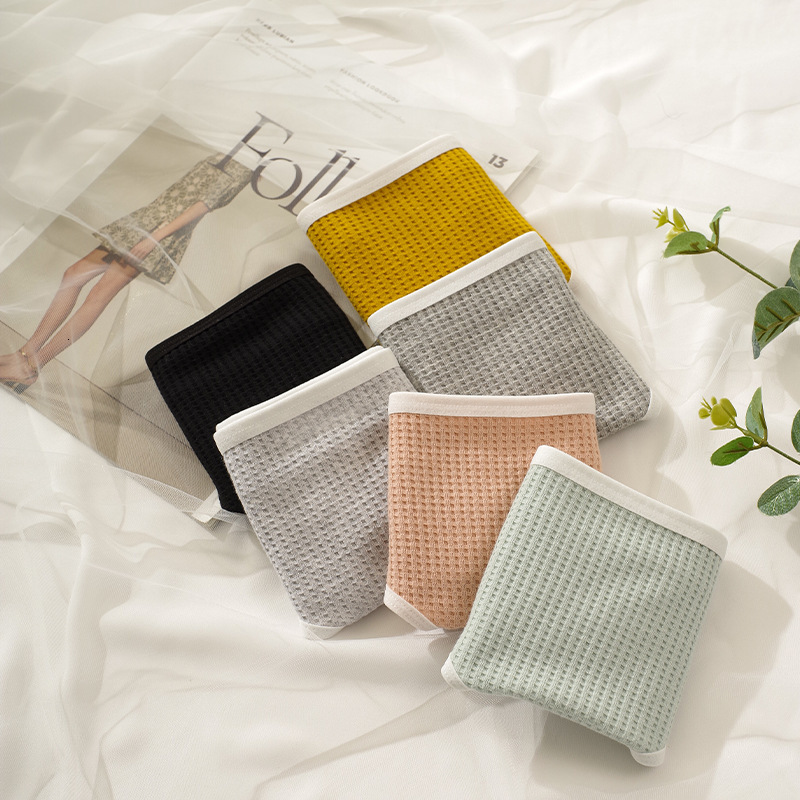 Women's Panties Giczi 10PCS/Set Women's Panties Cotton Striped Simple Underwear Cozy Lingerie Girls Soft Breathable Briefs Sports Underpants