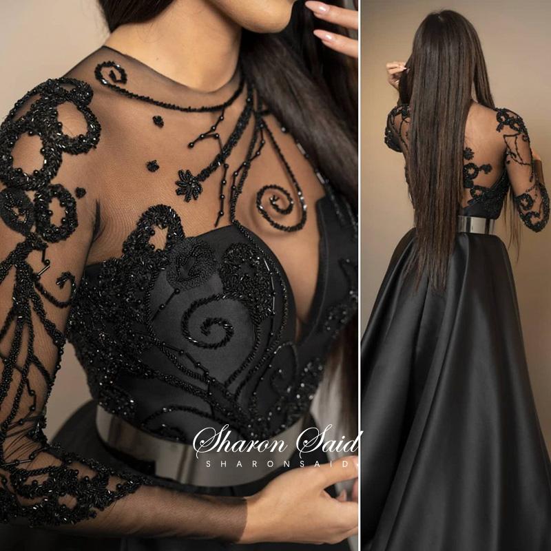 Party Dresses Arabic Black Long Sleeve Evening Dress 2023 Luxury Dubai Beaded Formal Gowns High Slit Sexy Women Special Occasion
Party Dresses Arabic Black Long Sleeve Evening Dress 2023 Luxury Dubai Beaded Formal Gowns High Slit Sexy Women Special Occasion