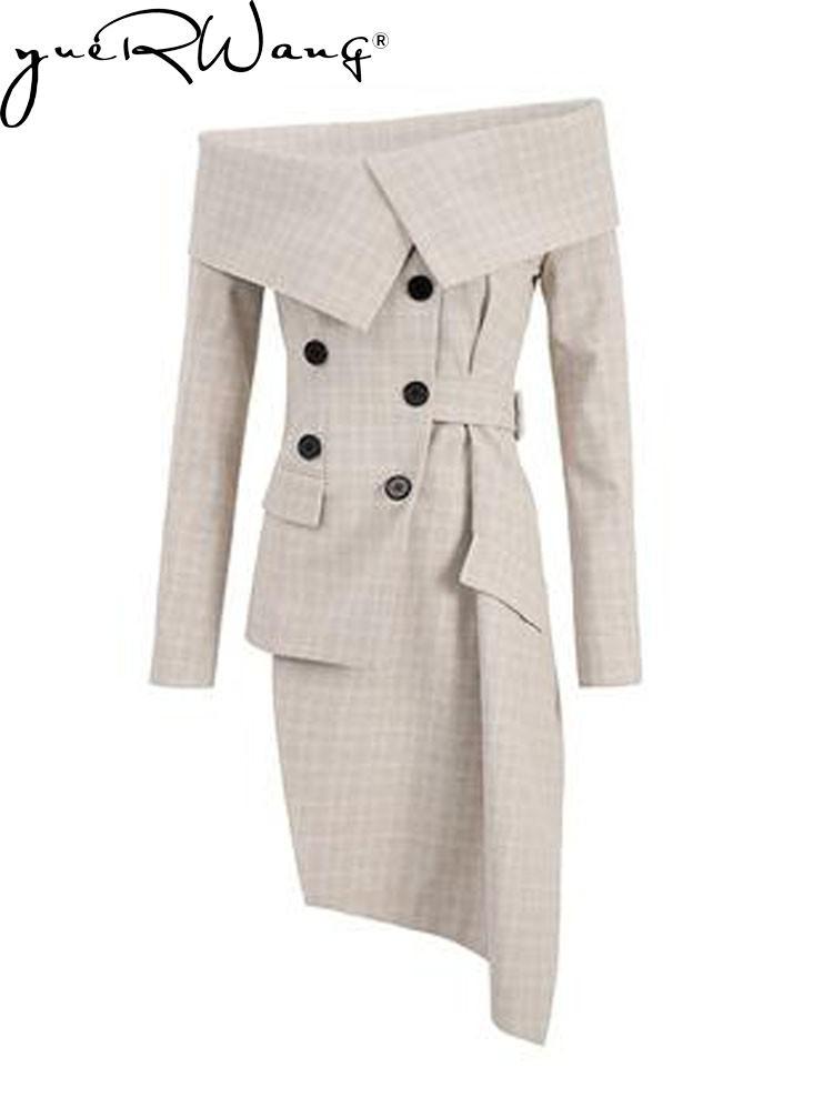 Pants GetSpring Women Blazer Plaid Slash Neck Off Shoulder Single Breasted Long Sleeve Ladies Suit Coat Fashion Female Suit Jacket Top
Pants GetSpring Women Blazer Plaid Slash Neck Off Shoulder Single Breasted Long Sleeve Ladies Suit Coat Fashion Female Suit Jacket Top