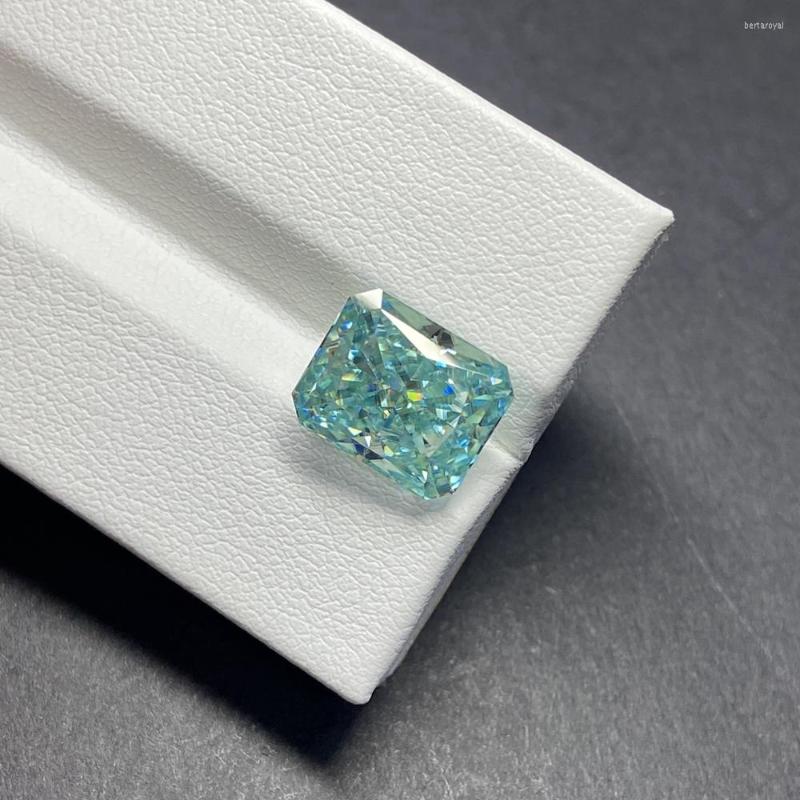 Loose Diamonds Meisidian Pass Diamond 8x10mm 4 CTS Radiant Cut Light Blue Aquamarine Moissanite Stone For Ring
Loose Diamonds Meisidian Pass Diamond 8x10mm 4 CTS Radiant Cut Light Blue Aquamarine Moissanite Stone For Ring