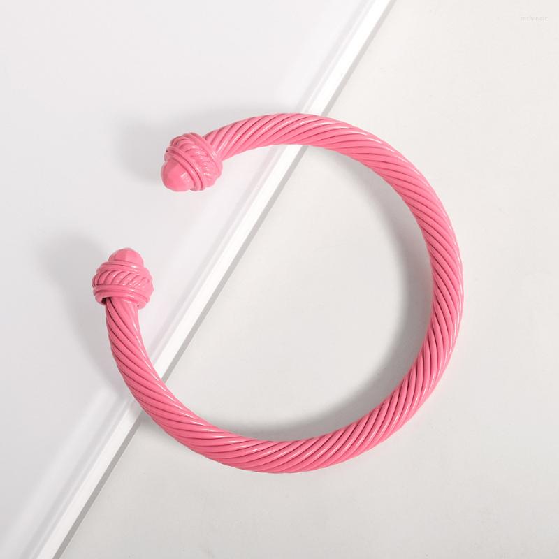 Bangle Fashion Stainless Steel Colored C Shape Twist Bracelet For Women Adjustable Party Luxury Jewelry Gift Accessories
Bangle Fashion Stainless Steel Colored C Shape Twist Bracelet For Women Adjustable Party Luxury Jewelry Gift Accessories