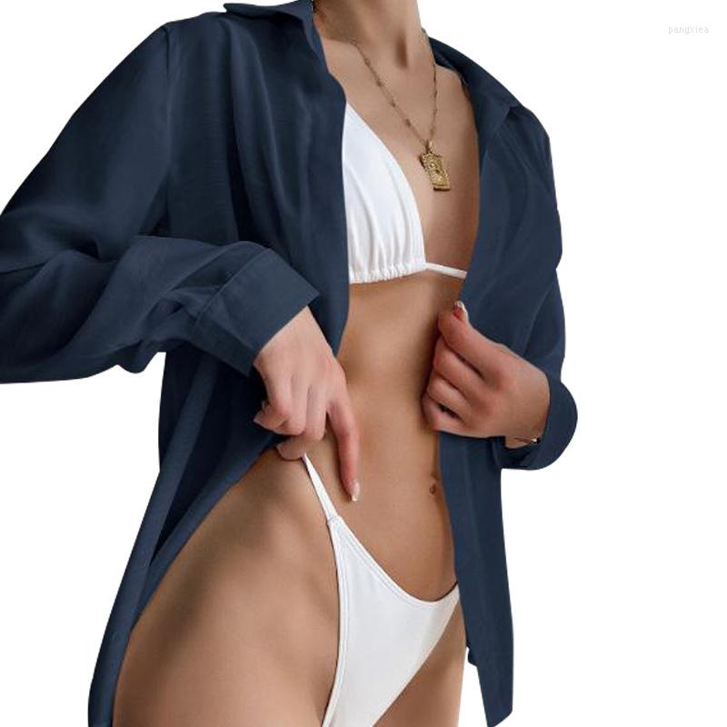 Women's Swimwear Beach Dress Summer Women 2023 Swim Wear For Cover Up Bikini Brief Cardigan Long Sleeve Shirt Print Spandex Saida De The, Navy blue
Women's Swimwear Beach Dress Summer Women 2023 Swim Wear For Cover Up Bikini Brief Cardigan Long Sleeve Shirt Print Spandex Saida De The, Navy blue