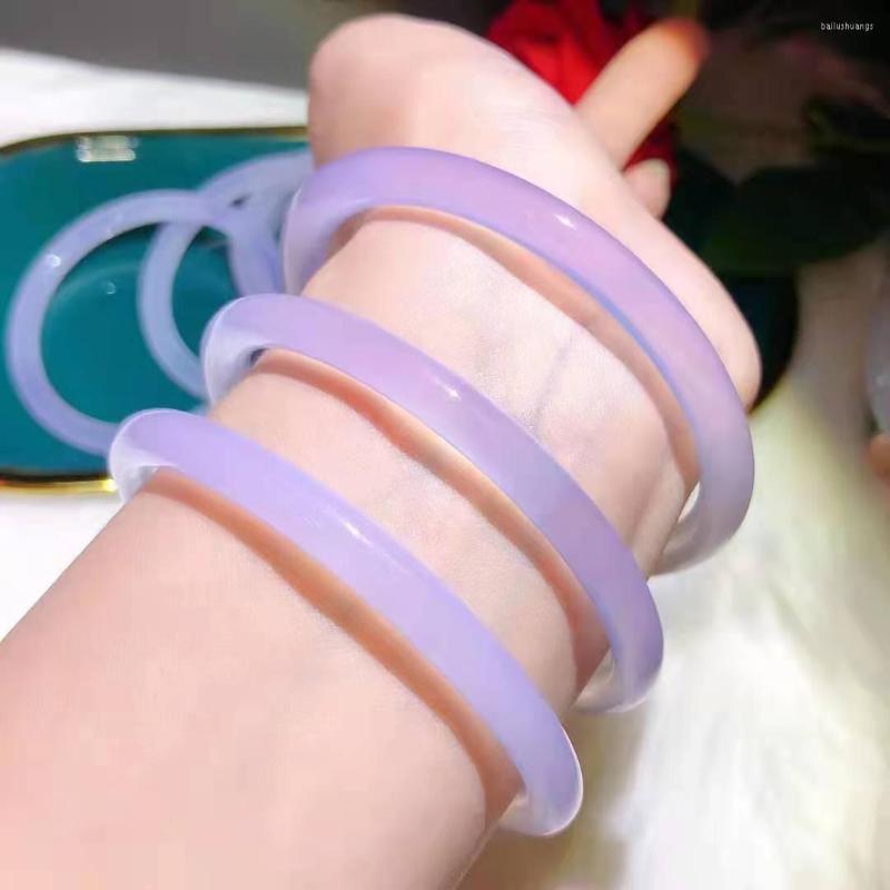 Bangle Jingle Fine Jade Bracelets Women High Grade A Violet Jadeite Thin Round For Girlfriend Mom Jewellery Gift
Bangle Jingle Fine Jade Bracelets Women High Grade A Violet Jadeite Thin Round For Girlfriend Mom Jewellery Gift