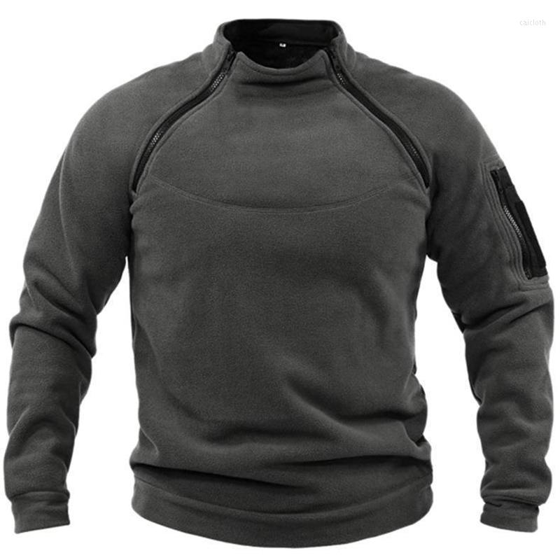 

Men' Hoodies Men' Tactical Outdoor Jackets Polar Hunting Zippers Stand Collar Pullovers Male Warm Sweatshirt Winter Windproof, Burgundy