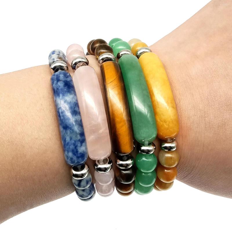Charm Bracelets 8MM Elastic Natural Agate Stone Beads Bracelet Round Chain Jewelry For Women Men Friend Gift Rope Bangle
Charm Bracelets 8MM Elastic Natural Agate Stone Beads Bracelet Round Chain Jewelry For Women Men Friend Gift Rope Bangle