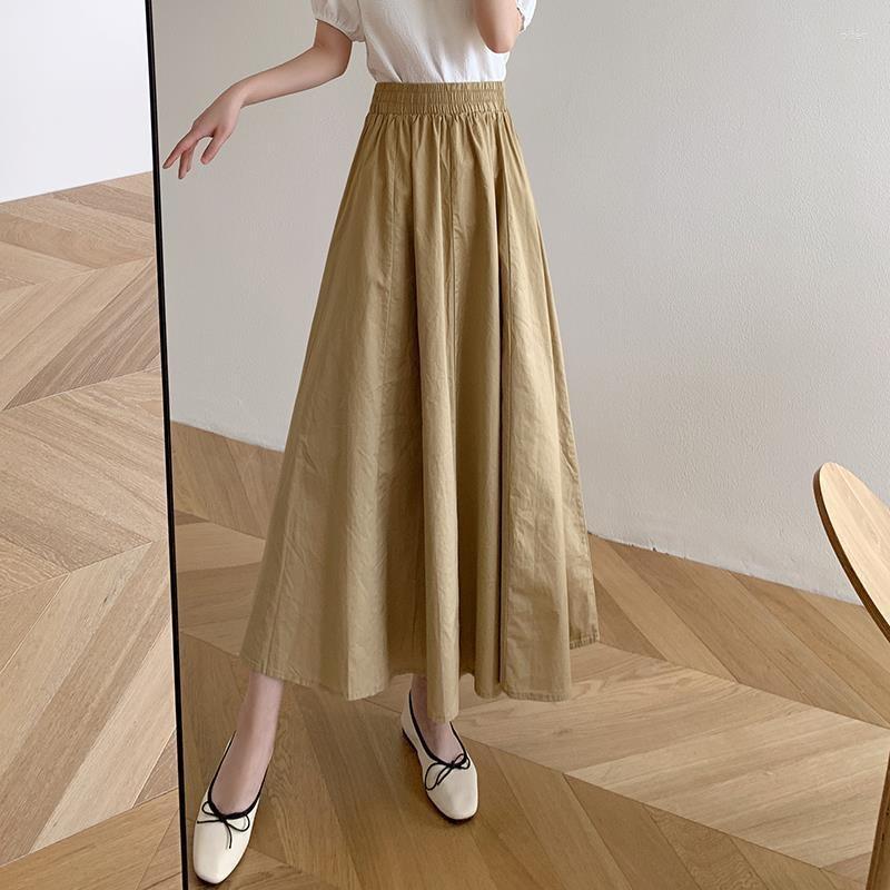 Skirts Oversize Solid Mid-calf Elegant Women Loose A-line Skirt Long Black For Womens 2023 Autumn Vintage Korean Style, Army green
Skirts Oversize Solid Mid-calf Elegant Women Loose A-line Skirt Long Black For Womens 2023 Autumn Vintage Korean Style, Army green