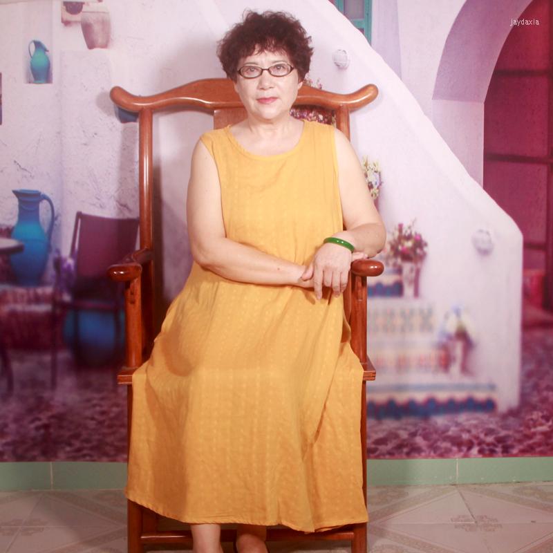 Casual Dresses 6xl 7xl Elegant Woman Dress Sleeveless Bamboo Fiber Loose Summer Asymmetrical Maxi For Women H365, Yellow
Casual Dresses 6xl 7xl Elegant Woman Dress Sleeveless Bamboo Fiber Loose Summer Asymmetrical Maxi For Women H365, Yellow