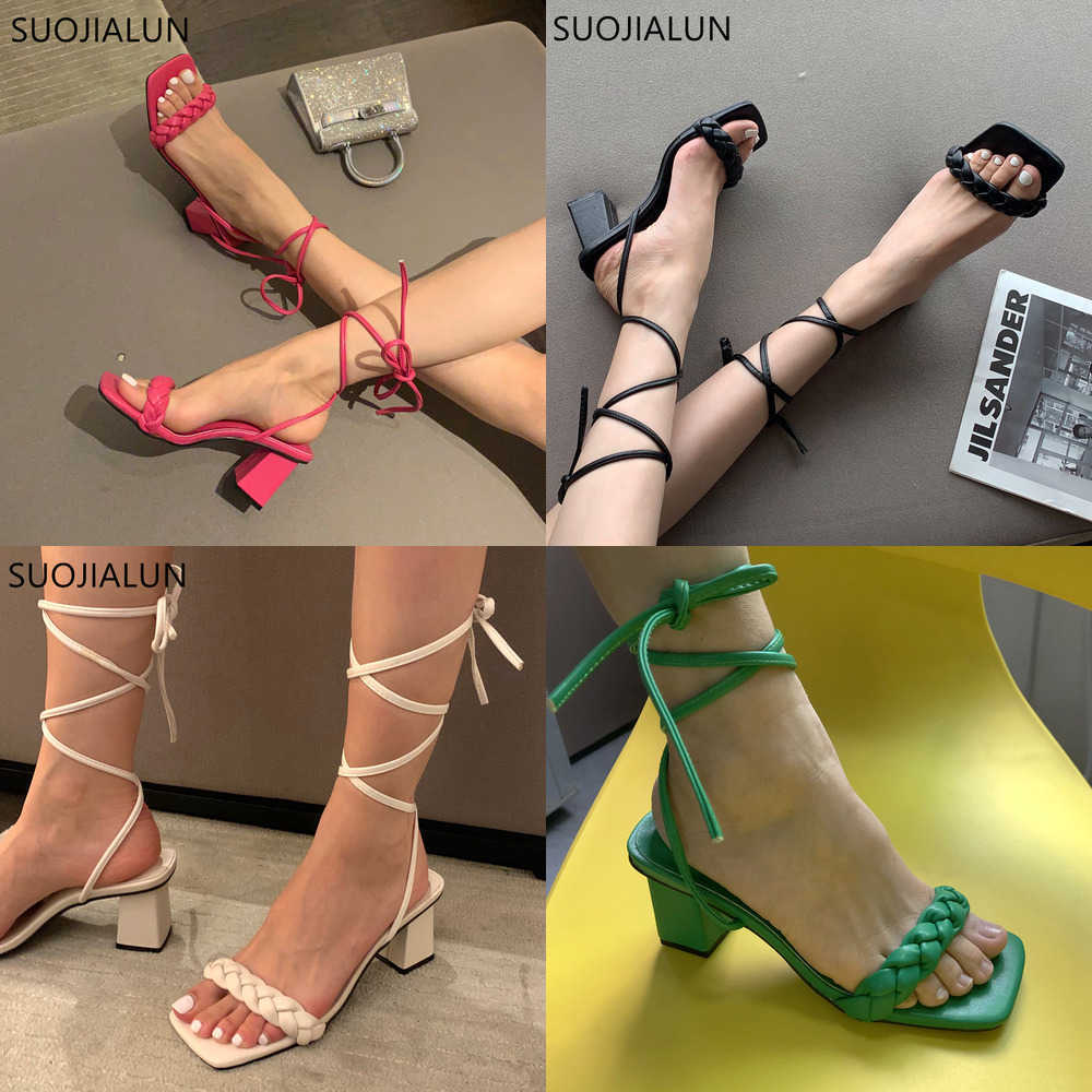 Sandals New Fashion Women Weave Sandals Square High Heel Lace Up Gladiator Shoes Narrow Band Back Strap Sandal Zapatos Mujer 230316, Black
Sandals New Fashion Women Weave Sandals Square High Heel Lace Up Gladiator Shoes Narrow Band Back Strap Sandal Zapatos Mujer 230316, Black
