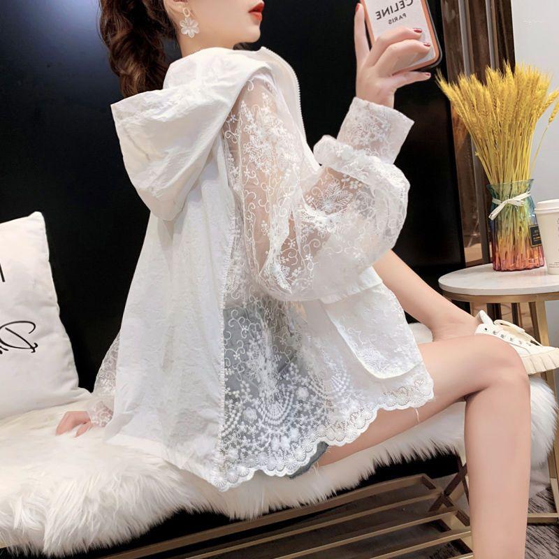 Women' Jackets Women Hooded Sun Protection Coat Summer Female Beach Anti UV Thin Clothing Ladies Breathable Cycling Jacket Tops Q436, White
Women' Jackets Women Hooded Sun Protection Coat Summer Female Beach Anti UV Thin Clothing Ladies Breathable Cycling Jacket Tops Q436, White