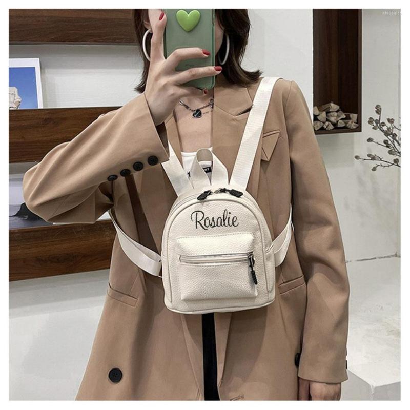 School Bags Personalized Name Fashion Backpack Women's Mini Student Leisure Embroidered Shoulder Bag Girl Unique Gift, Beige
School Bags Personalized Name Fashion Backpack Women's Mini Student Leisure Embroidered Shoulder Bag Girl Unique Gift, Beige