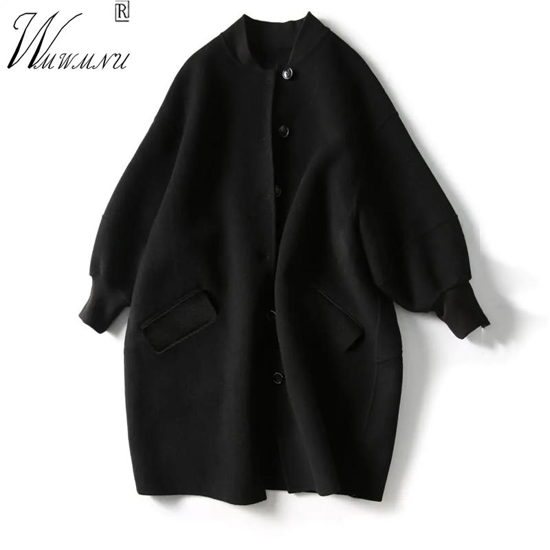 Fur Casual Baseball Collar Plus Size Wool Coats Women Korean Fashion Slim Black Woolen Jacket Basic Elegant Autumn Winter Outerwear
Fur Casual Baseball Collar Plus Size Wool Coats Women Korean Fashion Slim Black Woolen Jacket Basic Elegant Autumn Winter Outerwear