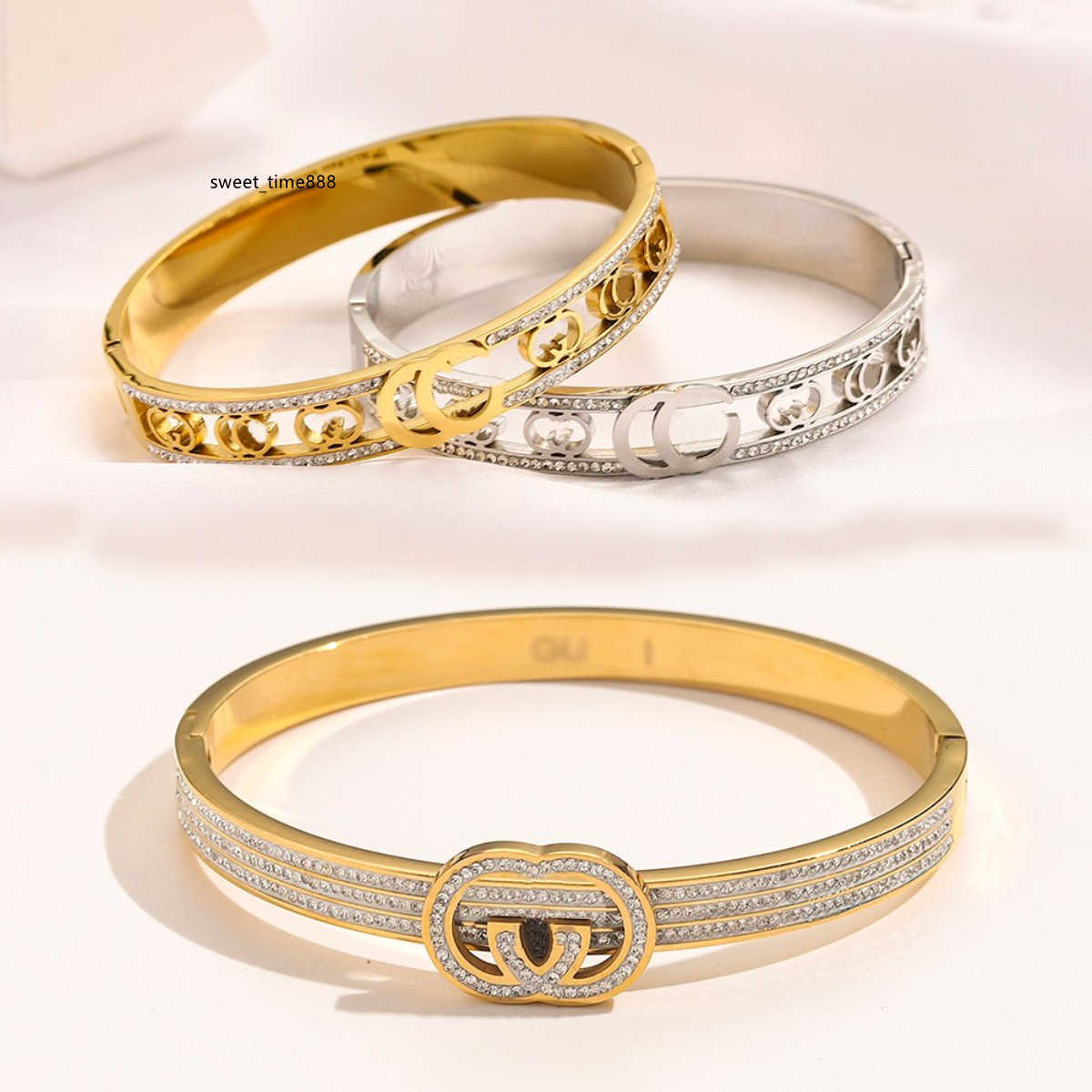 Wholesale Classic Bracelets Women Bangle Luxury Designer Bracelet Crystal 18K Gold Plated Stainless steel Wedding Lovers Gift Jewelry ZG1463
Wholesale Classic Bracelets Women Bangle Luxury Designer Bracelet Crystal 18K Gold Plated Stainless steel Wedding Lovers Gift Jewelry ZG1463