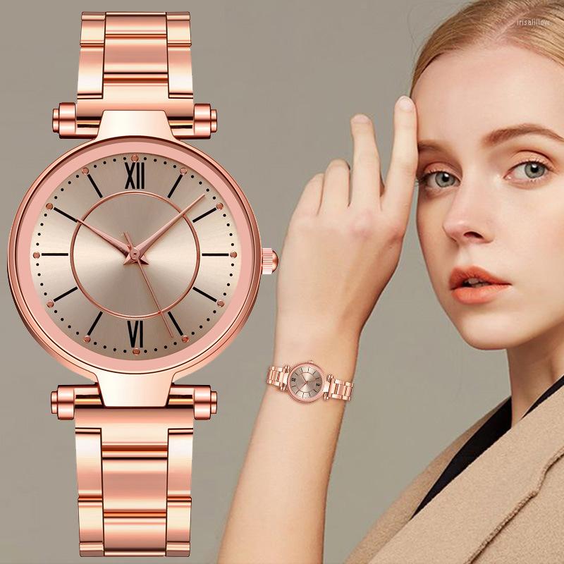 Wristwatches 2023 Luxury Rose Gold Casual Quartz Watch Women Full Stainless Steel Dress Watches Relogio Feminino Clock Orologio Donna, Red
Wristwatches 2023 Luxury Rose Gold Casual Quartz Watch Women Full Stainless Steel Dress Watches Relogio Feminino Clock Orologio Donna, Red