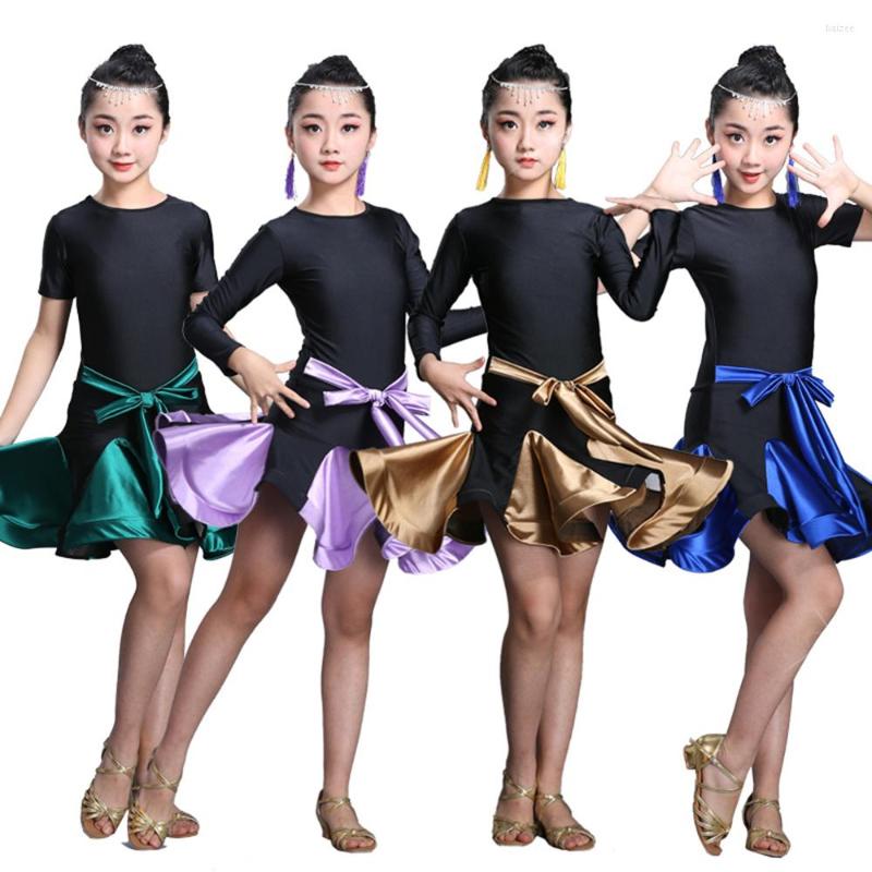 Stage Wear Latin Dance Dress For Girls EST Flapper Salsa D0032 With Waist Belt Ruffled Hem, Blue
Stage Wear Latin Dance Dress For Girls EST Flapper Salsa D0032 With Waist Belt Ruffled Hem, Blue