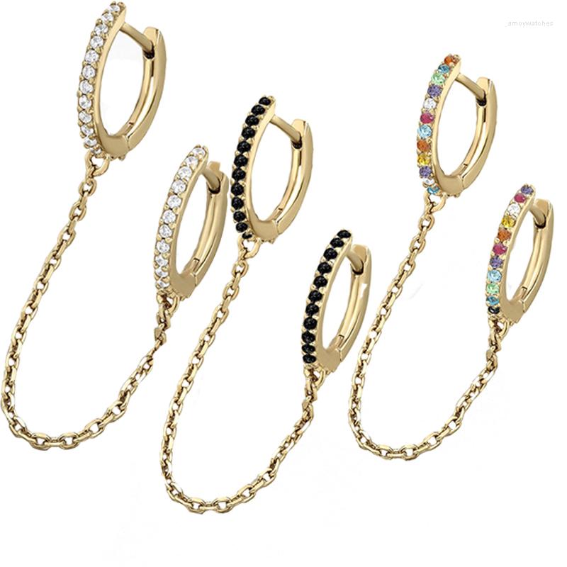 Dangle Earrings European And American Fashion Brass Earring Set With Multicolor Inlaid Glass Chain For Both Men Women
Dangle Earrings European And American Fashion Brass Earring Set With Multicolor Inlaid Glass Chain For Both Men Women