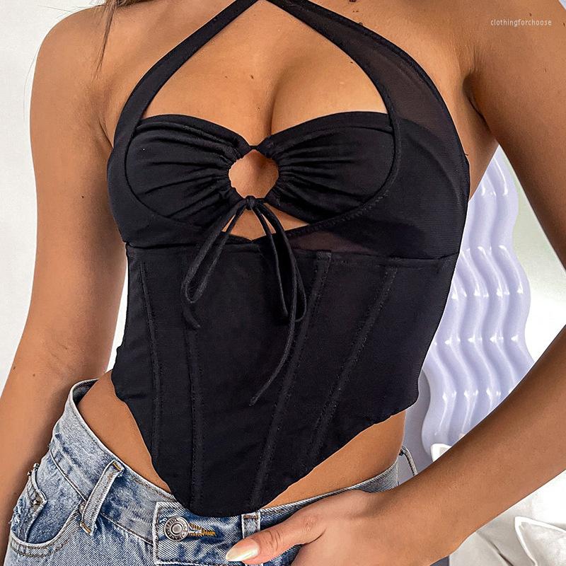 Women' Tanks Helisopus Women' Solid Color Halter Cross Front Chest Hollow Top Sleeveless Backless Wrap Sexy Slim Hanging Neck, Black
Women' Tanks Helisopus Women' Solid Color Halter Cross Front Chest Hollow Top Sleeveless Backless Wrap Sexy Slim Hanging Neck, Black