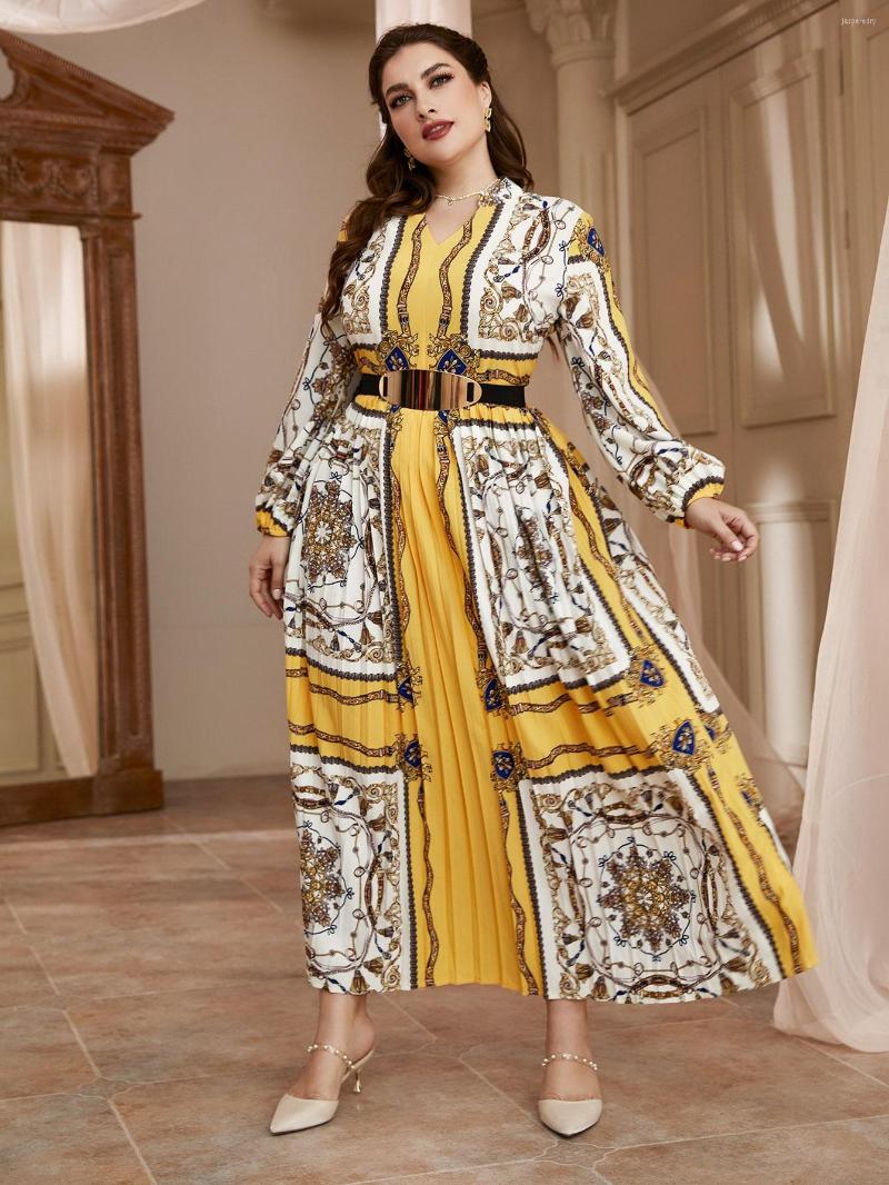 Plus Size Dresses TOLEEN Women Maxi 2023 Elegant Abaya V-Neck Sashes Large Dress With Long Sleeve Party Prom Festival Clothing, Yellow
Plus Size Dresses TOLEEN Women Maxi 2023 Elegant Abaya V-Neck Sashes Large Dress With Long Sleeve Party Prom Festival Clothing, Yellow