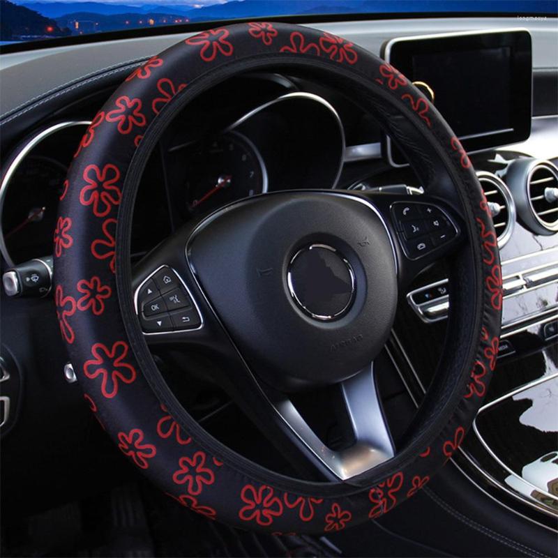 Steering Wheel Covers 38CM Cover Car For Women Flowers Print Anti-Slip Funda Volante Accessories
Steering Wheel Covers 38CM Cover Car For Women Flowers Print Anti-Slip Funda Volante Accessories