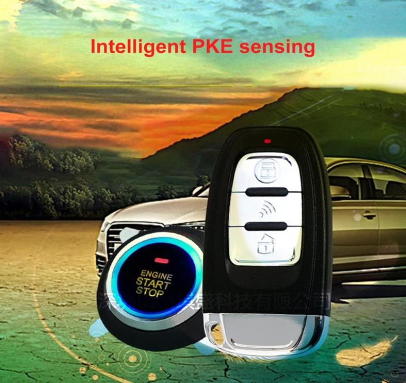 

PKE Car Alarm System With Keyless Entry Remote Engine Start For DC 12V Cars1471834