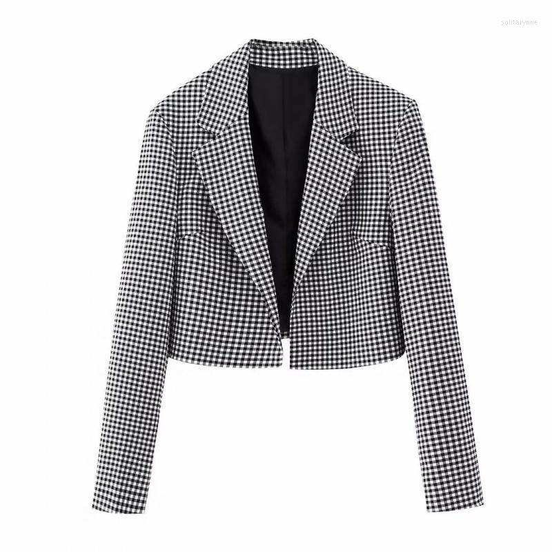 Women's Suits 2023 European And American Style Spring Women's Small Plaid Short Suit Coat 3234, Image color
Women's Suits 2023 European And American Style Spring Women's Small Plaid Short Suit Coat 3234, Image color