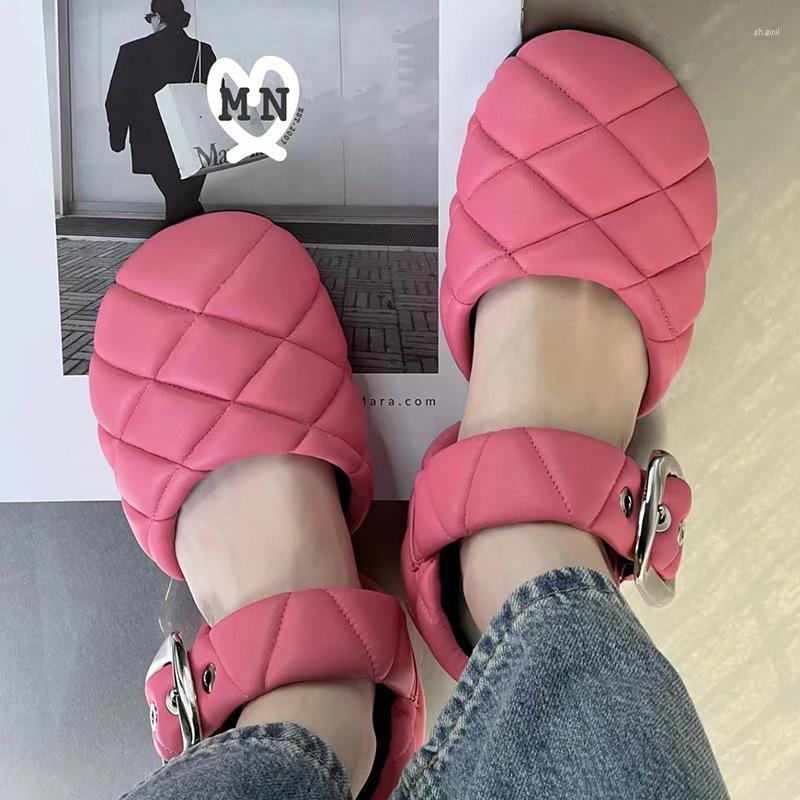 Sandals 2023 Spring Summer Women's Bread Metal Snap Casual Sandal Belt Buckle Flat Bottom Shoes Ladies PU Single, Pink
Sandals 2023 Spring Summer Women's Bread Metal Snap Casual Sandal Belt Buckle Flat Bottom Shoes Ladies PU Single, Pink