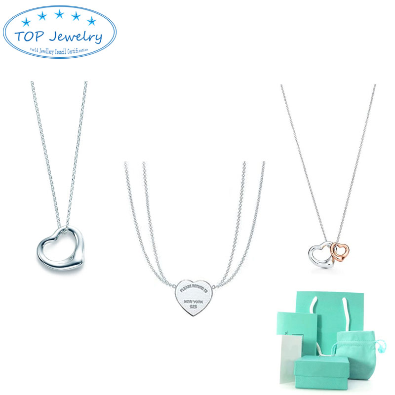Fashion Original Jewelry initial designer luxury heart pendant necklaces women chain with gift box
Fashion Original Jewelry initial designer luxury heart pendant necklaces women chain with gift box