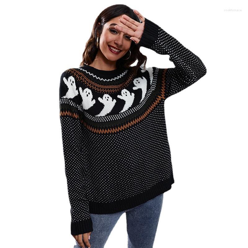 Women' Sweaters Casual Women' Clothing SweatersJumpers Pullovers Halloween Ghost Retro Wave Dot Long -Sleeved Knit Sweater Female, Black
Women' Sweaters Casual Women' Clothing SweatersJumpers Pullovers Halloween Ghost Retro Wave Dot Long -Sleeved Knit Sweater Female, Black